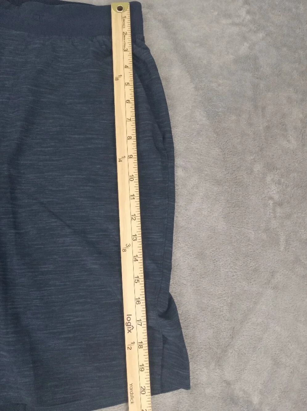 lululemon athletica Men's Performance Shorts in Dark Navy Heather Size Medium - Picture 11 of 14
